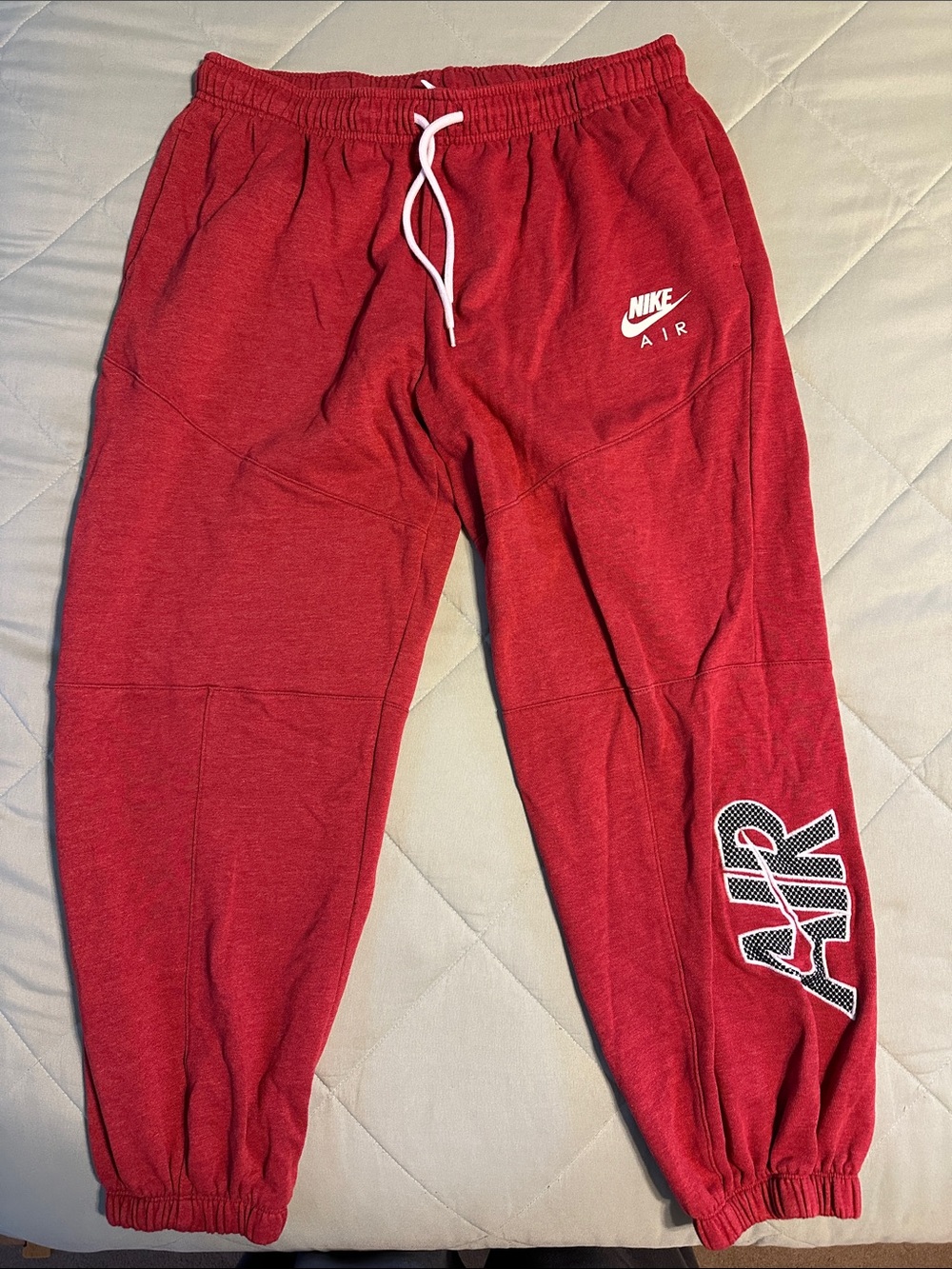 Nike Red AIR Kids Jogger Sweatpants